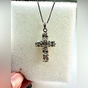 Rhinestone Cross Necklace